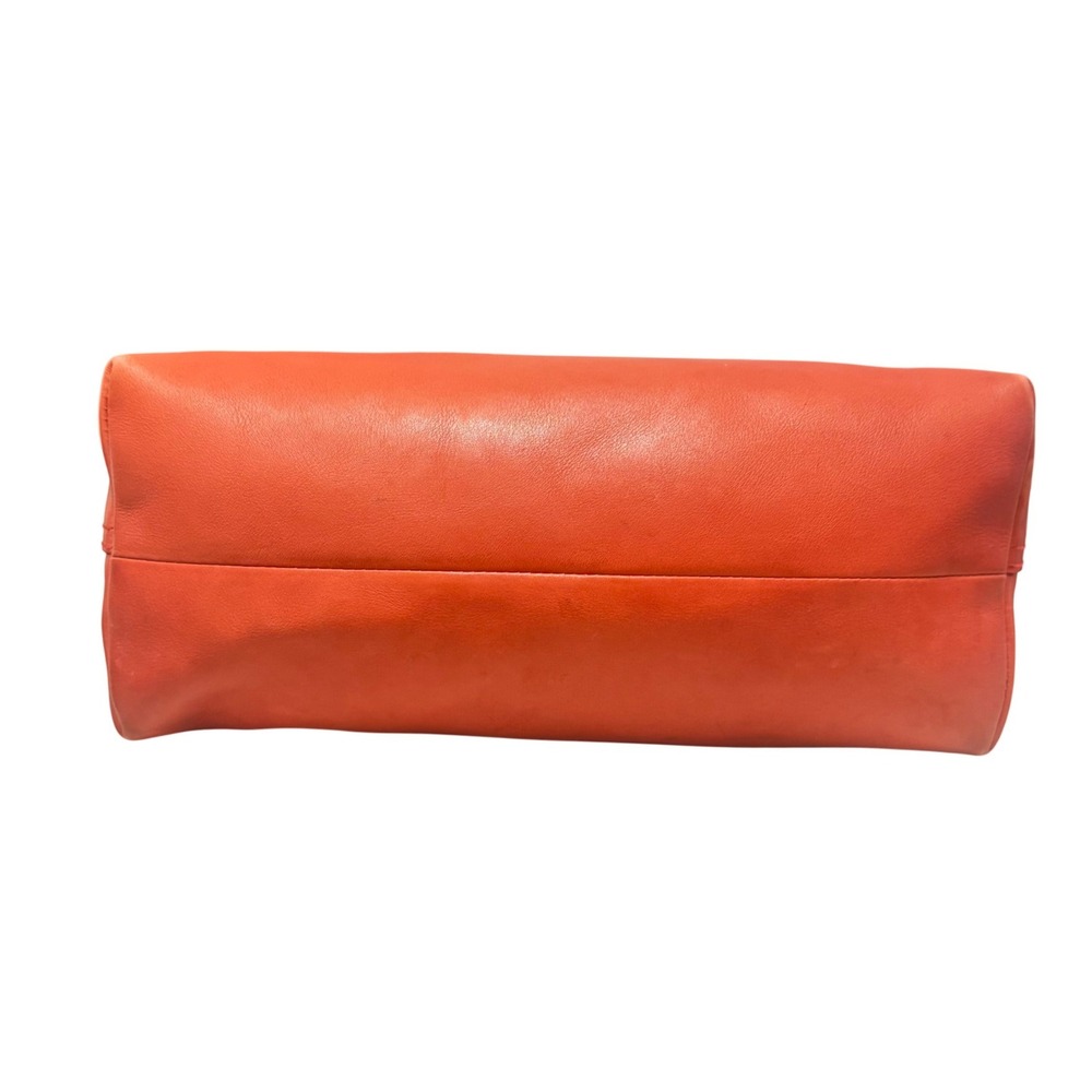Madewell Transport Tote Women Large Orange Leather Good Minimalist Shoulder Bag - Picture 5 of 15